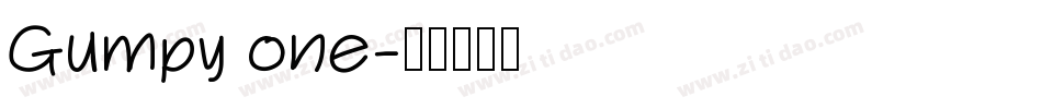 Gumpy one字体转换